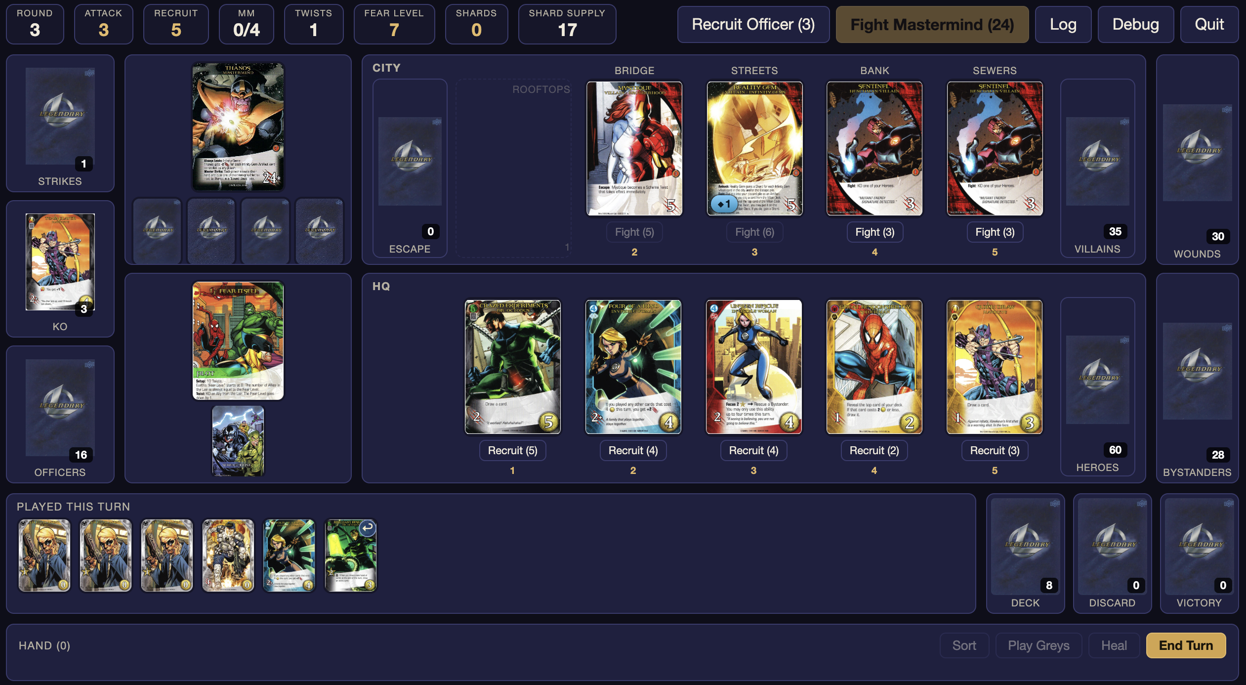 Marvel Legendary Game Board